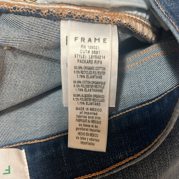 Frame Denim Women's Straight Leg Jeans - Blue - Picture 7 of 11